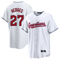 Pouc C.Guardians #27 Austin Hedges Player White Home Game Stitched Jerseys