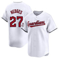 Pouc C.Guardians #27 Austin Hedges Player White Limited Home Stitched Jerseys
