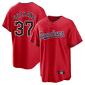 Pouc C.Guardians #37 Travis Bazzana Player Red Home Game Stitched Jerseys