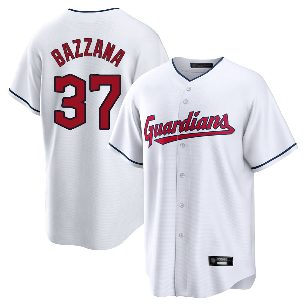 Pouc C.Guardians #37 Travis Bazzana Player White Home Game Stitched Jerseys