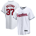 Pouc C.Guardians #37 Travis Bazzana Player White Home Game Stitched Jerseys