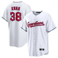 Pouc C.Guardians #38 Steven Kwan Player White Home Game Stitched Jerseys
