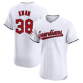 Pouc C.Guardians #38 Steven Kwan Player White Limited Elite Home Stitched Jerseys
