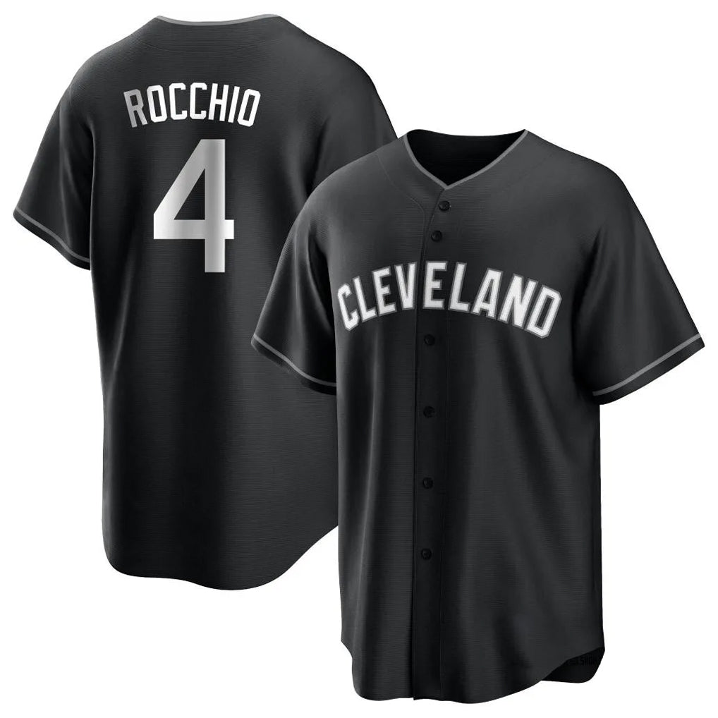 Pouc C.Guardians #4 Brayan Rocchio Player Black Home Game Stitched Jerseys