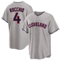 Pouc C.Guardians #4 Brayan Rocchio Player Gray Game Home Stitched Jerseys