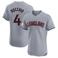 Pouc C.Guardians #4 Brayan Rocchio Player Gray Road Limited Elite Home Stitched Jerseys