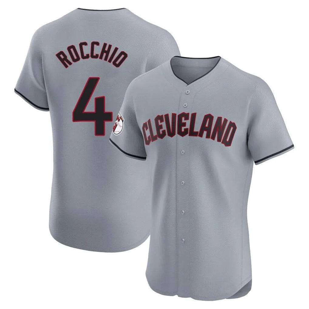 Pouc C.Guardians #4 Brayan Rocchio Player Gray Road Limited Elite Home Stitched Jerseys