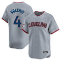 Pouc C.Guardians #4 Brayan Rocchio Player Gray Road Limited Home Game Stitched Jerseys