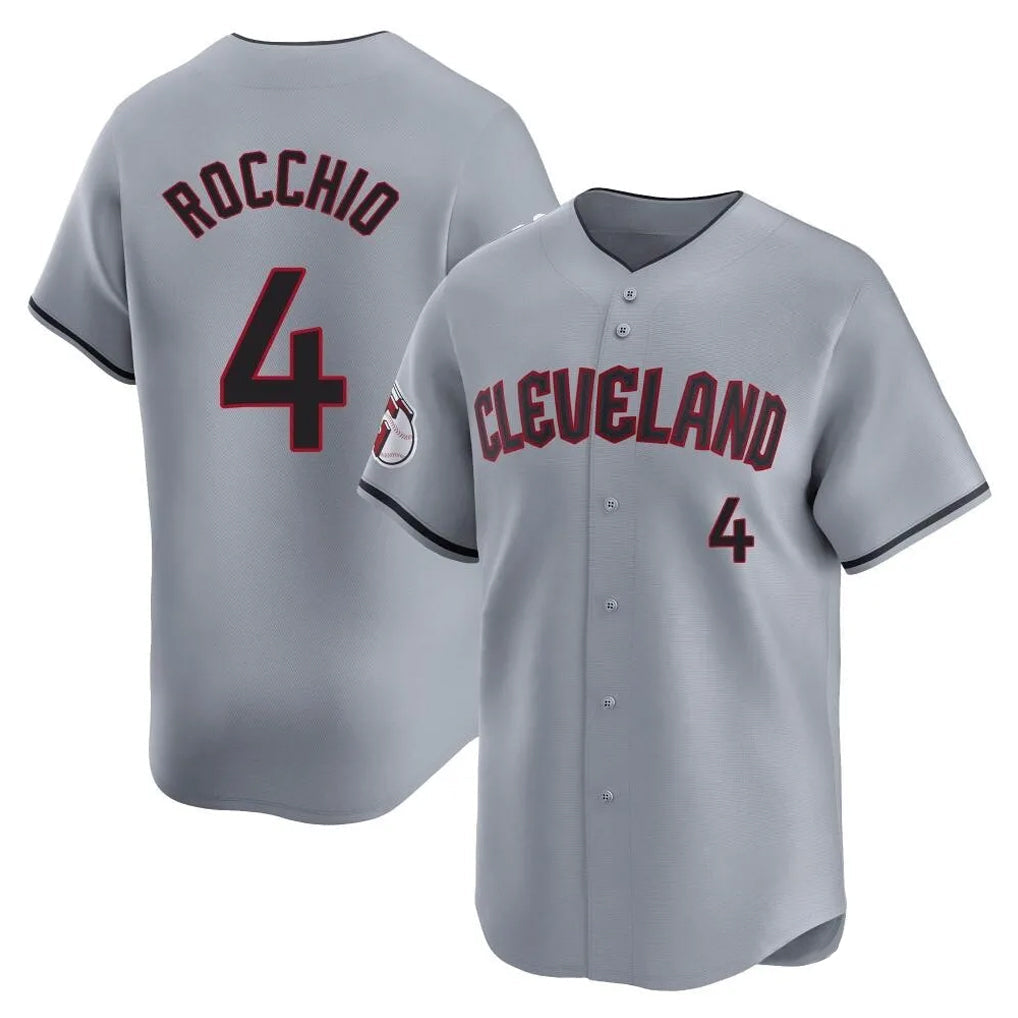 Pouc C.Guardians #4 Brayan Rocchio Player Gray Road Limited Home Stitched Jerseys