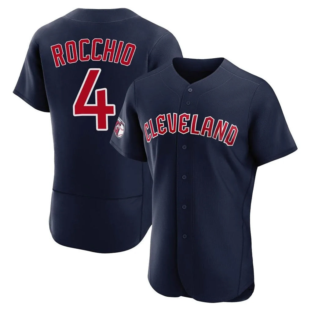 Pouc C.Guardians #4 Brayan Rocchio Player Navy Limited Elite Home Stitched Jerseys