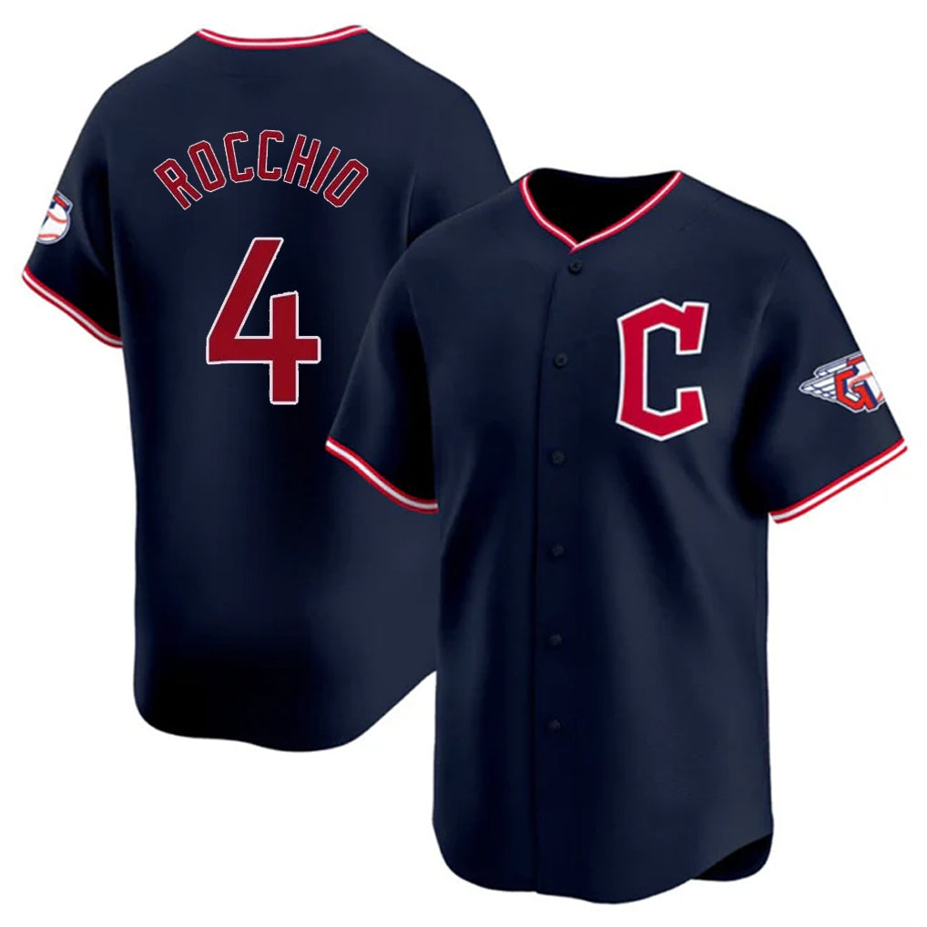 Pouc C.Guardians #4 Brayan Rocchio Player Navy Limited Home Stitched Jerseys