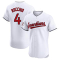 Pouc C.Guardians #4 Brayan Rocchio Player White Limited Elite Home Stitched Jerseys