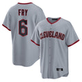 Pouc C.Guardians #6 David Fry Player Gray Home Game Stitched Jerseys