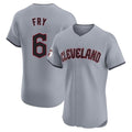 Pouc C.Guardians #6 David Fry Player Gray Road Limited Elite Home Stitched Jerseys