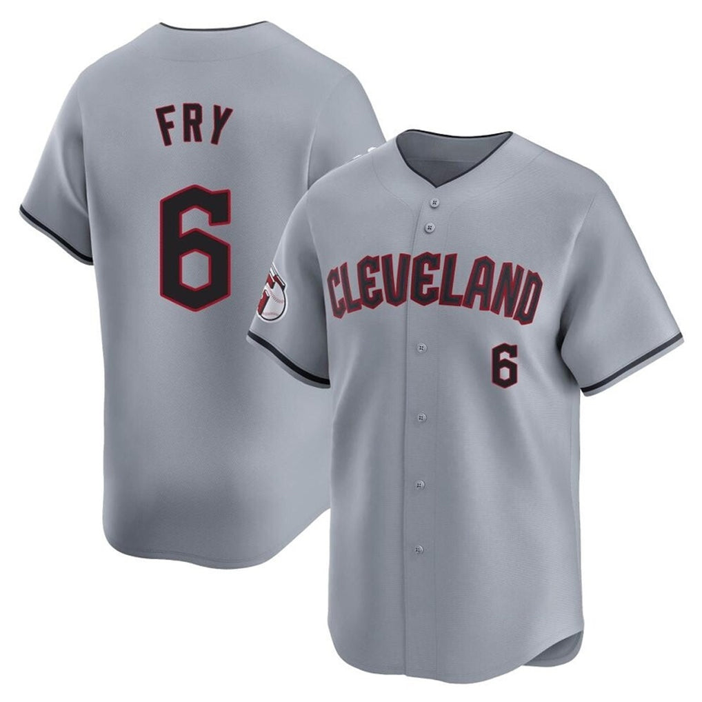 Pouc C.Guardians #6 David Fry Player Gray Road Limited Home Stitched Jerseys