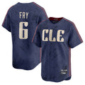 Pouc C.Guardians #6 David Fry Player Navy City Connect Limited Home Stitched Jerseys
