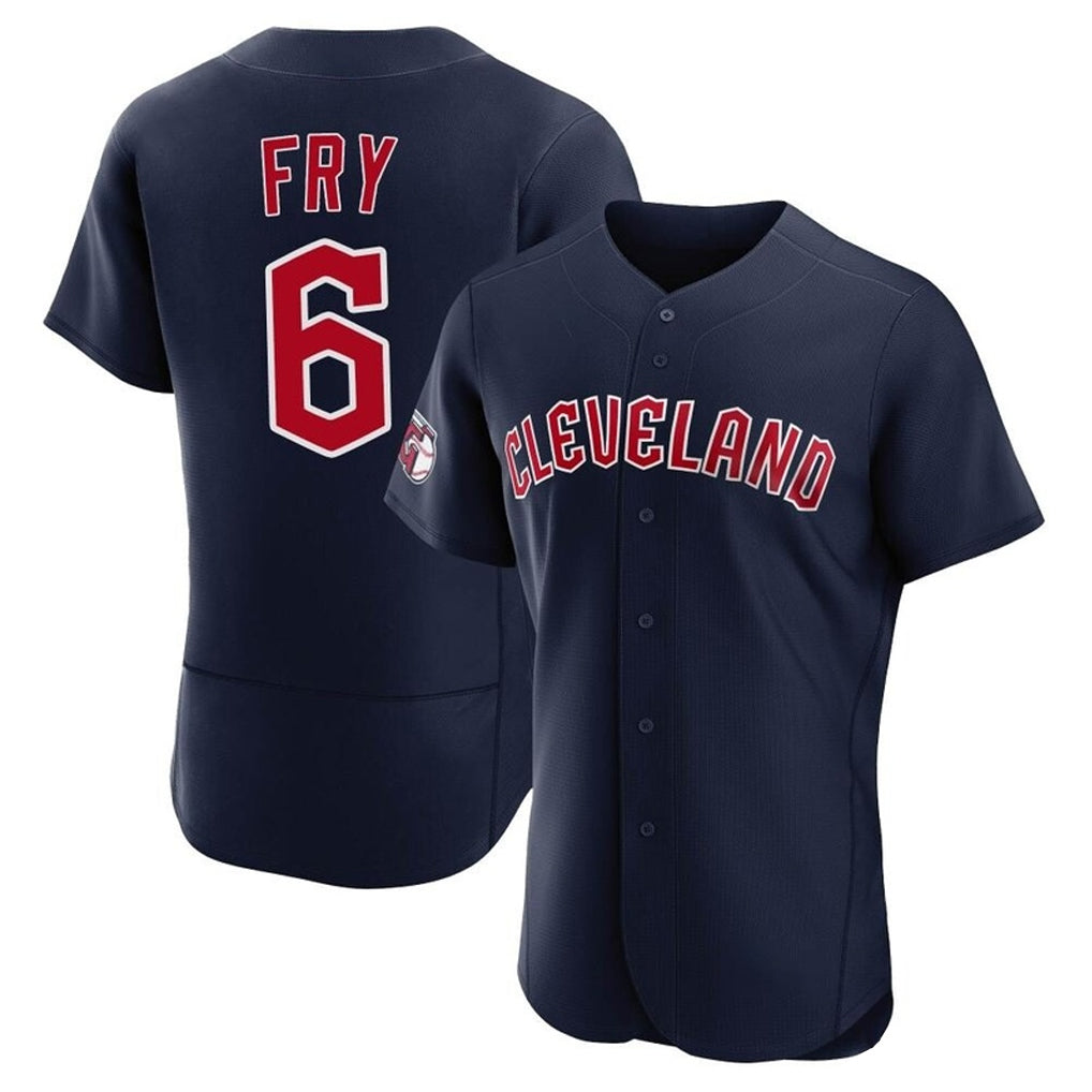 Pouc C.Guardians #6 David Fry Player Navy Limited Elite Home Stitched Jerseys