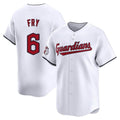 Pouc C.Guardians #6 David Fry Player White Limited Home Stitched Jerseys