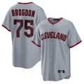 Pouc C.Guardians #75 Connor Brogdon Player Gray Home Game Stitched Jerseys