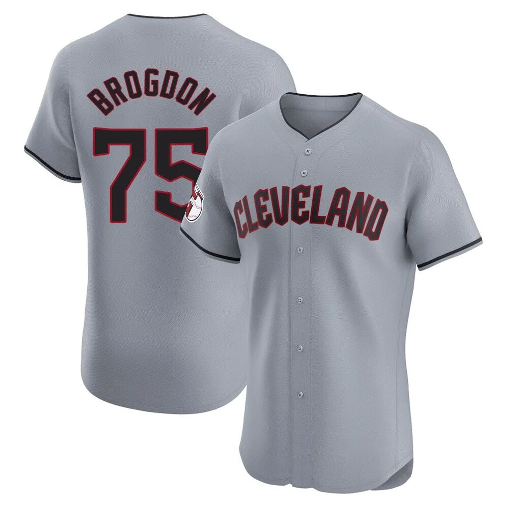 Pouc C.Guardians #75 Connor Brogdon Player Gray Road Limited Elite Home Stitched Jerseys