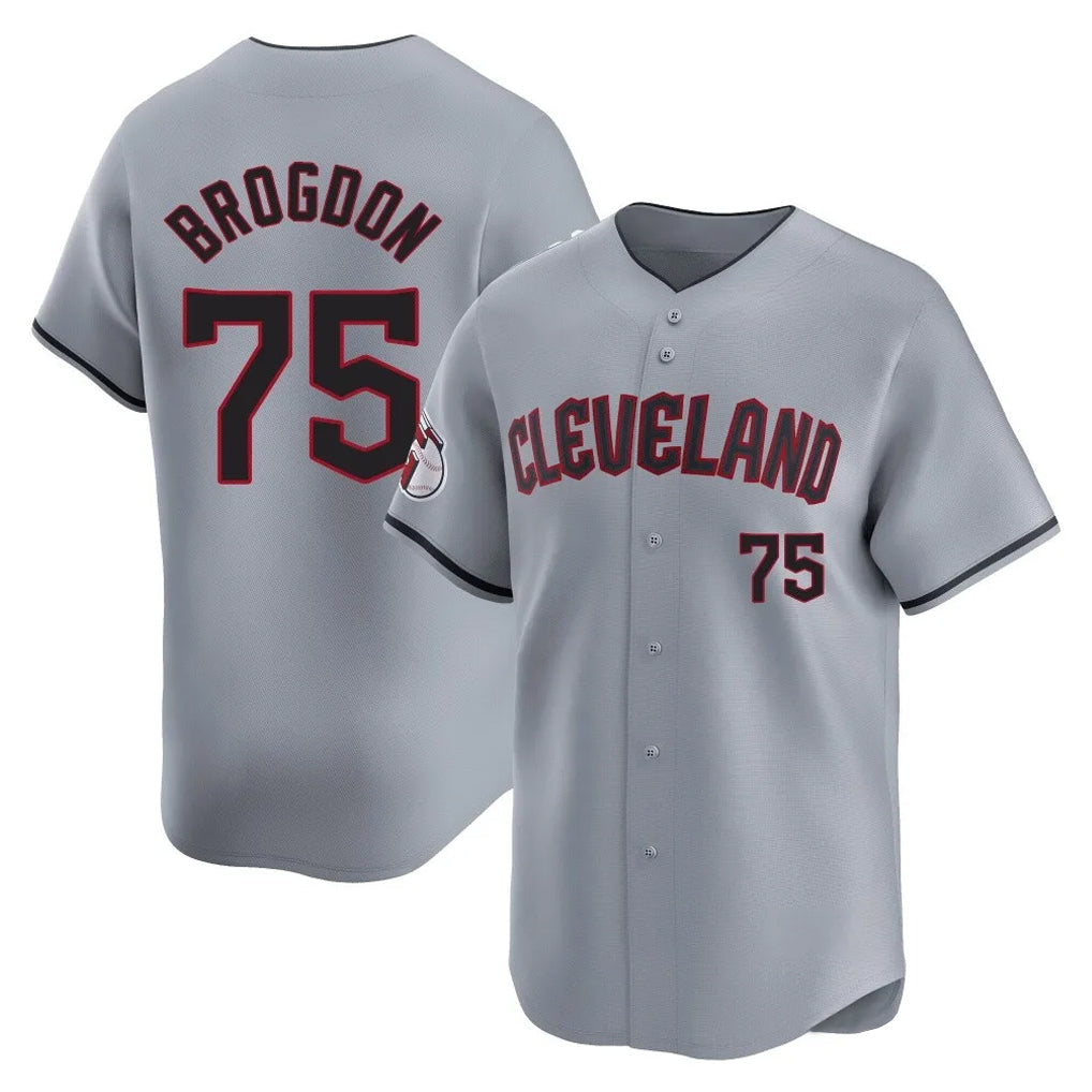 Pouc C.Guardians #75 Connor Brogdon Player Gray Road Limited Home Stitched Jerseys
