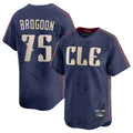 Pouc C.Guardians #75 Connor Brogdon Player Navy City Connect Limited Home Stitched Jerseys