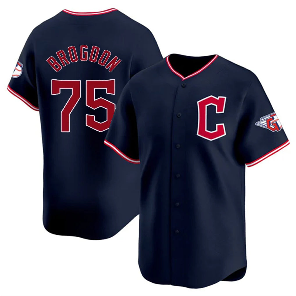 Pouc C.Guardians #75 Connor Brogdon Player Navy Limited Home Stitched Jerseys