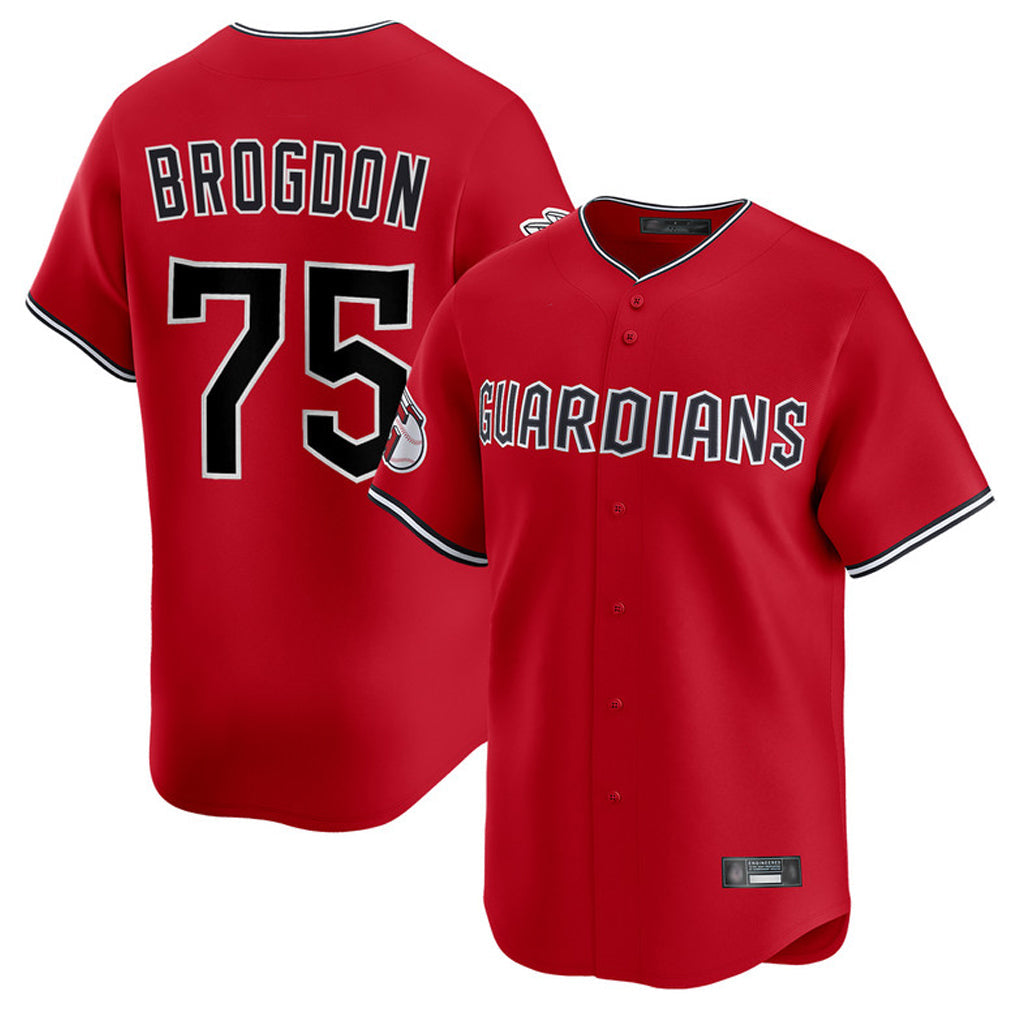 Pouc C.Guardians #75 Connor Brogdon Player Red Limited Home Stitched Jerseys