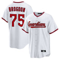 Pouc C.Guardians #75 Connor Brogdon Player White Game Home Stitched Jerseys