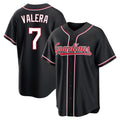 Pouc C.Guardians #7 George Valera Player Black Fashion Out Home Game Stitched Jerseys