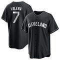 Pouc C.Guardians #7 George Valera Player Black Home Game Stitched Jerseys