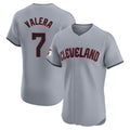 Pouc C.Guardians #7 George Valera Player Gray Road Limited Elite Home Stitched Jerseys