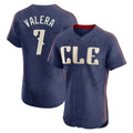 Pouc C.Guardians #7 George Valera Player Navy City Connect Limited Elite Home Stitched Jerseys