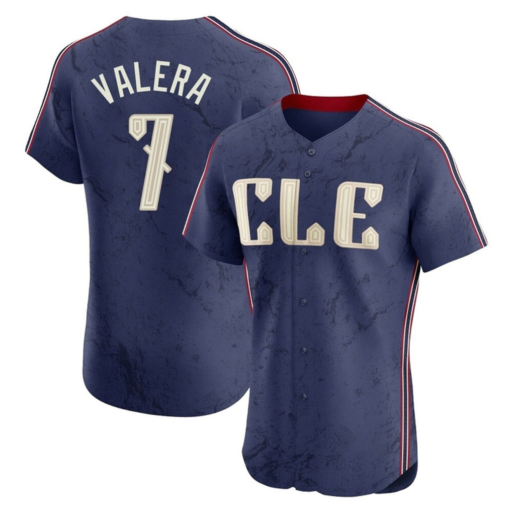Pouc C.Guardians #7 George Valera Player Navy City Connect Limited Elite Home Stitched Jerseys