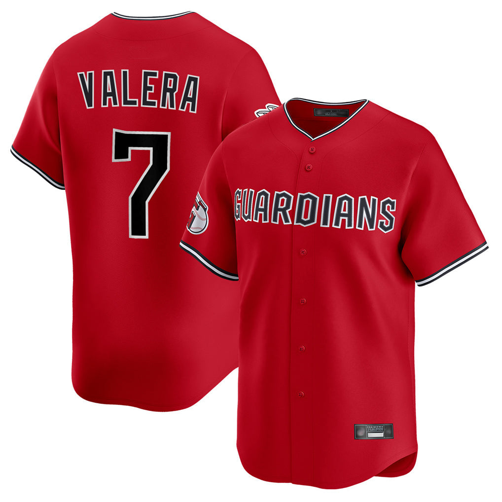 Pouc C.Guardians #7 George Valera Player Red Limited Home Stitched Jerseys