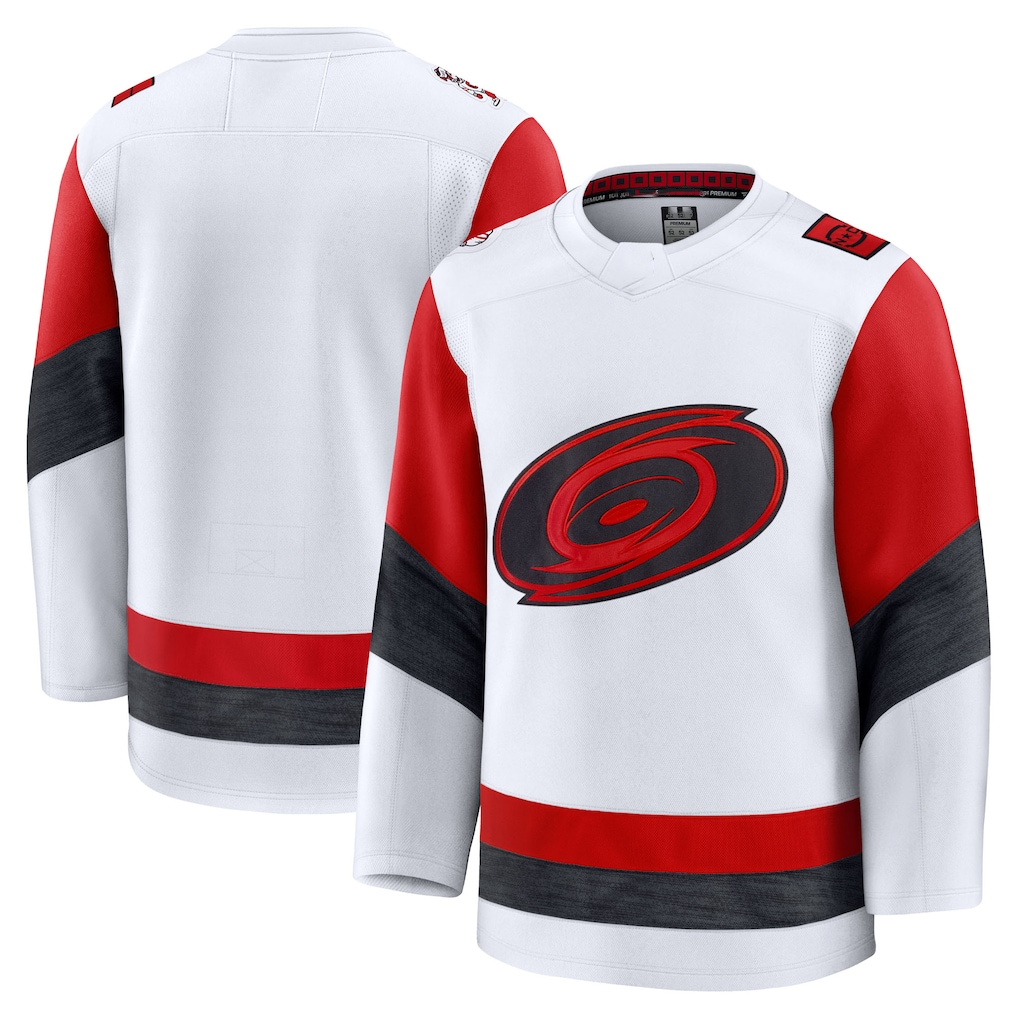 Pouc C.Hurricanes White Away Premium Stitched Jerseys