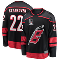 Pouc C.Hurricanes #22 Logan Stankoven Black 2026 Stanley Cup Champions Home Breakaway Stitched Jerseys