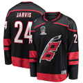 Pouc C.Hurricanes #24 Seth Jarvis Black 2026 Stanley Cup Champions Home Breakaway Stitched Jerseys