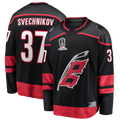 Pouc C.Hurricanes #37 Andrei Svechnikov Black 2026 Stanley Cup Champions Home Breakaway Stitched Jerseys