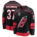 Pouc C.Hurricanes #37 Andrei Svechnikov Black 2026 Stanley Cup Final Home Breakaway Stitched Jerseys