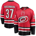 Pouc C.Hurricanes #37 Andrei Svechnikov Red Alternate Breakaway Player Stitched Jerseys
