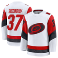 Pouc C.Hurricanes #37 Andrei Svechnikov White Away Premium Stitched Jerseys