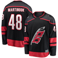 Pouc C.Hurricanes #48 Jordan Martinook Black Home Breakaway Stitched Jerseys