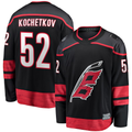 Pouc C.Hurricanes #52 Pyotr Kochetkov Black Home Premier Breakaway Player Stitched Jerseys