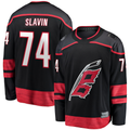 Pouc C.Hurricanes #74 Jaccob Slavin Black Home Breakaway Player Stitched Jerseys