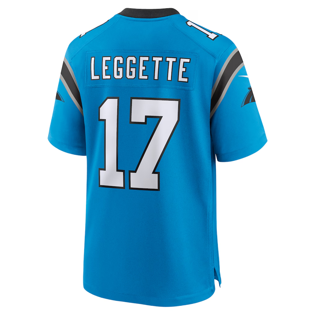 Pouc C.Panthers #17 Xavier Legette Blue Alternate Game Stitched Jerseys