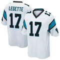 Pouc C.Panthers #17 Xavier Legette Player White Home Game Stitched Jerseys