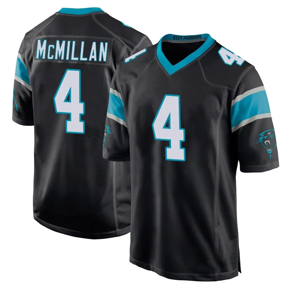 Pouc C.Panthers #4 Tetairoa McMillan Player Black Game Stitched Jerseys
