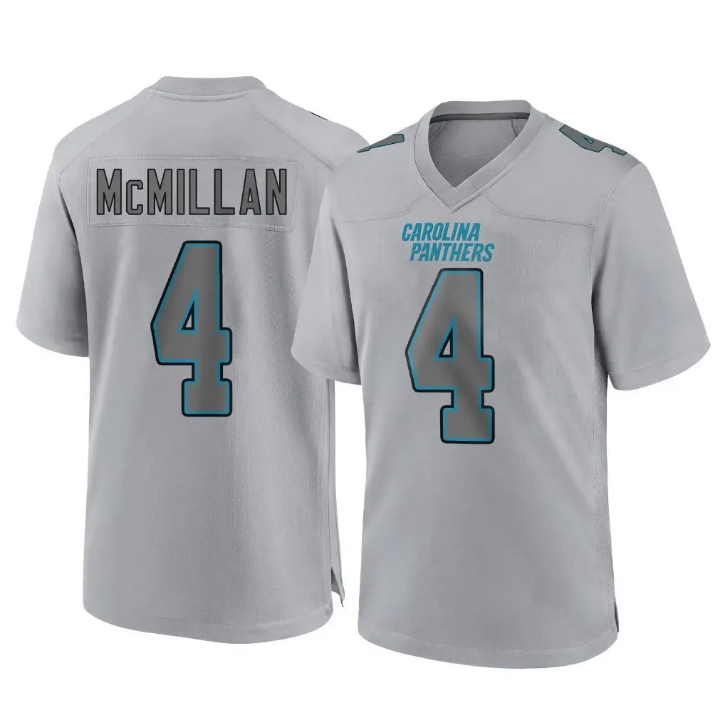 Pouc C.Panthers #4 Tetairoa McMillan Player Gray Atmosphere Fashion Game Stitched Jerseys