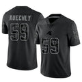 Pouc C.Panthers #59 Luke Kuechly Player Black REFLECTIVE Limited Stitched Jerseys